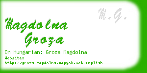 magdolna groza business card